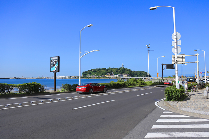 夏のツーリングの定番は、やはり海沿いの道